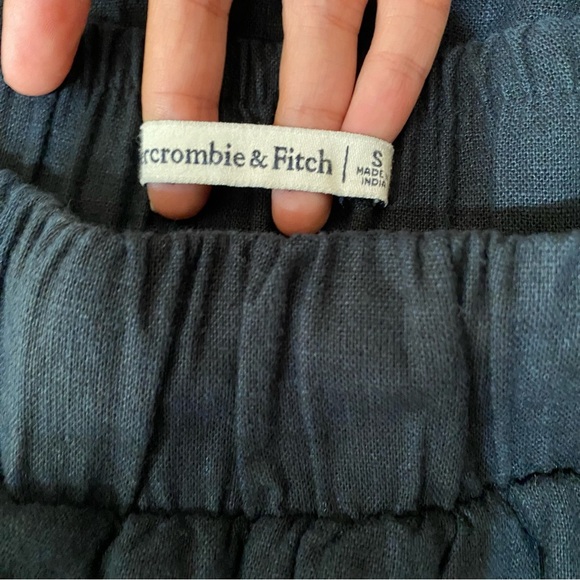 A&F Linen Cotton Black Maxi Skirt - Picture 3 of 4